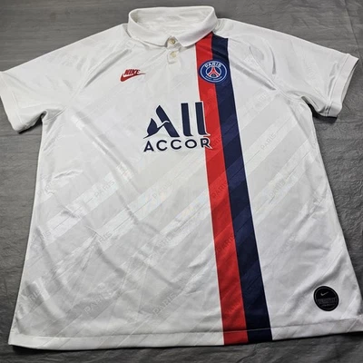 Nike Paris Saint-Germain PSG 2019/20 Mbappe #7 White Jersey Kit Mens Extra Large - Image 1 of 4