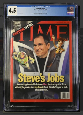 Steve Jobs iMac Pixar Toy Story Iconic Cover Apple Computer Oct 1999 CGC 4.5 - Image 1 of 3