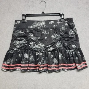 Lucky In Love Skort Women's Large Black Amour Ruche Skirt Athletic Casual - Picture 1 of 12