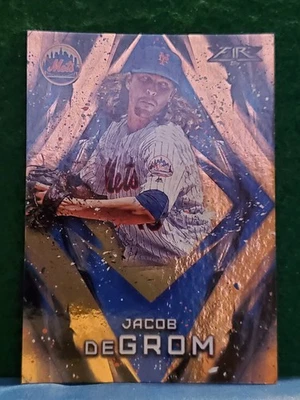 2017 Topps Fire Orange #52 Jacob Degrom 208/299 Mets Rangers - Image 1 of 2