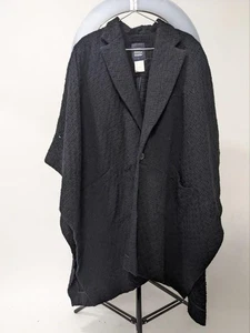 LIMI feu Black Wool-Angora Poncho S Elegant Knit, Used - Picture 1 of 5