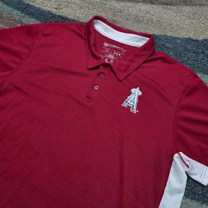 Camiseta polo roja 47 Brand Los Angeles Angels para hombre XL MLB Golf Performance Top - Imagen 1 de 7