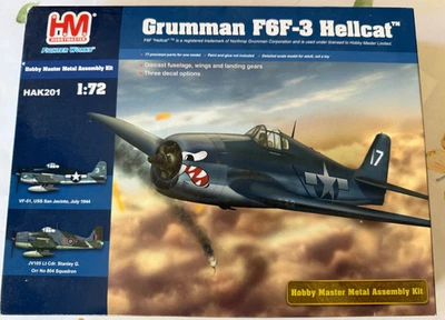 1/72 HOBBYMASTER HAK201 GRUMMAN F6F-3 HELLCAT KIT. - Image 1 of 4