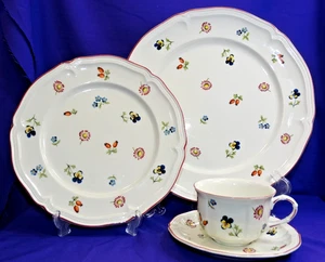 VILLEROY & BOCH PETITE FLEUR DINNERWARE4 PC PLACE SETTING - Picture 1 of 10