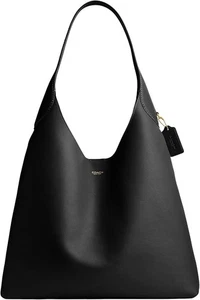 Borsa a tracolla Coach Brooklyn 39 CU044 grande tote tote pelle nera A4 laptop viaggio - Foto 1 di 12