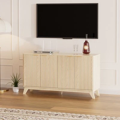Coffee Bar Buffet Sideboard Hutch Cupboard with Doors Living Room Furniture - Image 1 of 4