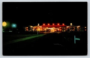 Postcard Shepherdsville, Kentucky   Bluegrass Lodge Night Scene Front Open 24 Hr - Picture 1 of 2