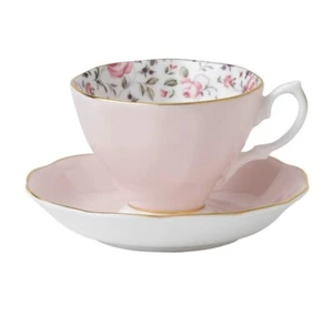 Royal Albert | China Vintage ROSE CONFETTI Teacup Cup and Saucer Set NIP - Picture 1 of 7