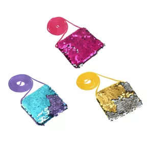 3 Pcs Children Wallet Kids Sequins Purse Kids Bag Small Change Purse - Picture 1 of 12