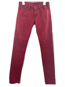Pantalones de mezclilla Ralph Lauren para mujer ajustados rojos elásticos claros talla 28 - Imagen 1 de 12