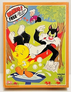 Looney Tunes Tweety Bird & Sylvester Jigsaw Puzzle 99 Pieces 1974 Whitman 10x13. - Picture 1 of 6