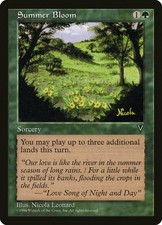 MTG - Summer Bloom - Visions - X1 - (NM) - FREE SHIPPING