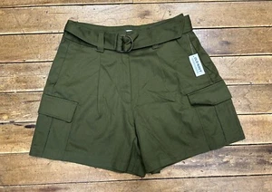 NUEVO Old Navy Mujer Talla 4/Corto Extra Alto Cargo Shorts en Verde - Imagen 1 de 7