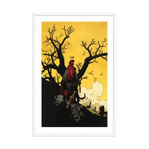 Impresión enmarcada 24x36 - Póster de arte de cómic de mitología gótica Hellboy 0831 - Imagen 1 de 4
