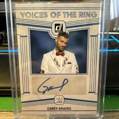 Corey Graves RED PARALLEL AUTO 2023 Panini Chronicles WWE Voices of the Ring - Image 1 of 3