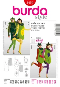 Burda Style modello tagliato - costume - carnevale - frutta - albero - n. 2450 - Foto 1 di 5