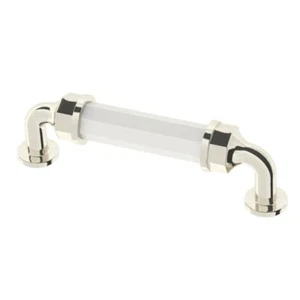 Martha Stewart P38129C-118-CP Schrankzug aus geschliffenem Glas 96 mm C-C poliertem Nickel - Bild 1 von 1