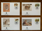 WWF Russia Siberian Tiger Big Cat 1993 Official FDC Cover Stamp Set H/S