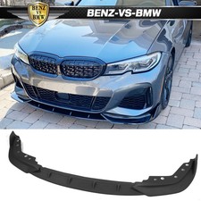 Fits 19-22 BMW G20 3 Series 330i M Sport M340i V1 Front Bumper Lip Matte Black