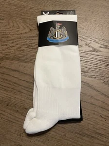 BNIP CASTORE 2023-24 NEWCASTLE UNITED  PLAYER ISSUE WHITE HOME CHANGE SOCKS LG - Picture 1 of 10