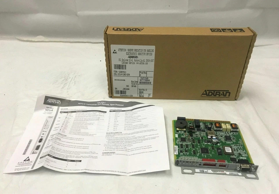 ADTRAN IDSL OCU-R 1220010L3 Termination Unit Digital Network Interface Serviced - Image 1 of 1