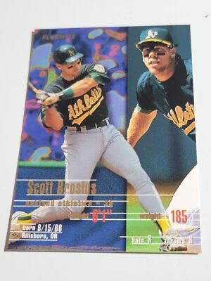 SCOTT BROSIUS 1995 Fleer #242.  A's - Image 1 of 2