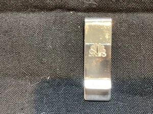 TIFFANY MONEY CLIP CNBC LOGO ON BACK/ NO MONO ON FRONT STERLING SILVER - Picture 1 of 3