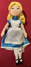Disney Store Alice in Wonderland 20” Soft Plush Cuddly Toy Doll Retired Rare