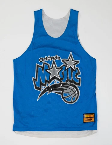 Vintage Orlando Magic Jersey Reversible Practice NBA BigMan Basketball XL Cover