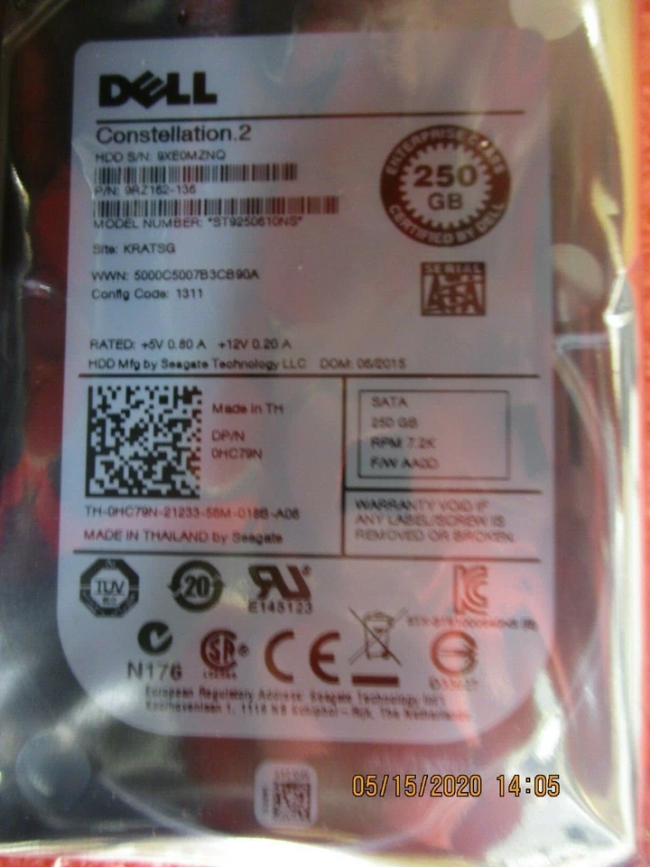 Dell - 9RZ162-136 - Constellation, HDD 250GB - Image 1 of 4