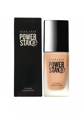 AVON - POWER STAY 24 HOURS - *PURE BEIGE* - FOUNDATION 30ml - NEW & BOXED  - Image 1 of 2