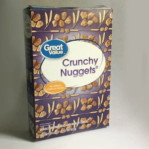 Lost to the pandemic, Great Value Crunchy Nuggets empty cereal box. Rare. - Picture 1 of 11