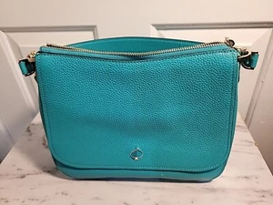 Kate Spade Polly Leder Medium wandelbare Klappe Schulter Hobo fijigrün - Bild 1 von 16