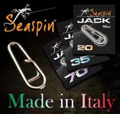 JACK LINKS 20 LBS SGANCIO RAPIDO SEASPIN ARTIFICIALI MOMMOTTI MOSCHETTONI SEA