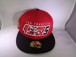 San Francisco 49ers Hat New Era 59FIFTY NFL Fitted Baseball Cap (MEN Size 7 1/2)