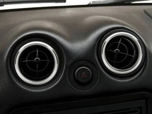 For Mazda MX5 MX-5 1989-2005 Chrome vent rings Real aluminum surrounds x4 - Picture 1 of 12