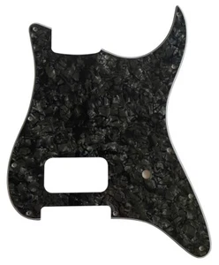 Neu 4-lagiges Gitarren-Schlagbrett passt Stratocaster Start Single Humbucker, Black Pearl - Bild 1 von 7