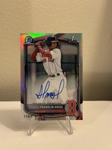 2025 1st Bowman Chrome FRANKLIN ARIAS Auto #CPA-FA Refractor /499 RED SOX - Picture 1 of 2