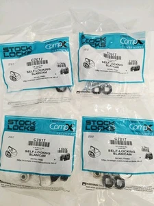 COMPX C7017 Cerraduras de gabinete Slamcam autobloqueantes acabado níquel paquete de 4 - Imagen 1 de 3
