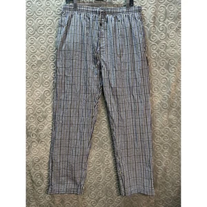 Pantalones de equipo Fan Cloth 2X guinga a cuadros salón ropa de dormir cordón cintura elástica - Imagen 1 de 7