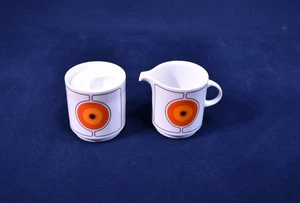 Thomas Germany Mid Century Modern Cream & Sugar Eclipse Pattern - Picture 1 of 3