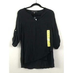 New Fever Women's Blouse Roll Tab Viscose/polyester Light Weight Size Small - Picture 1 of 2