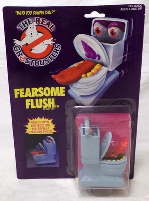 Figura de colección 1989 Kenner The Real Ghostbusters Fearsome Flush 4" nueva en tarjeta Foto 1 de 4