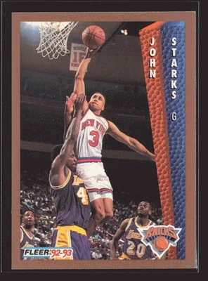 1992-93 Fleer #156 John Starks New York Knicks - Imagem 1 de 2