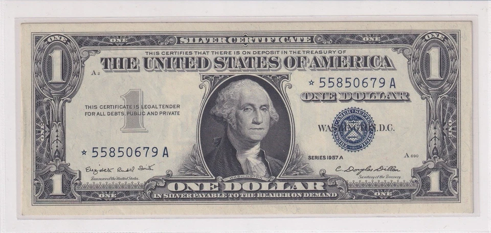 Federal Reserve 1 Dollar Note 1957A Replacement  - Image 1 of 1