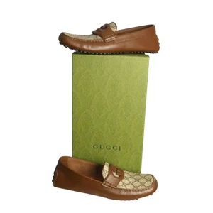 GUCCI- Supreme Leather Driving Moccasins, Size 10.5 - Picture 1 of 6