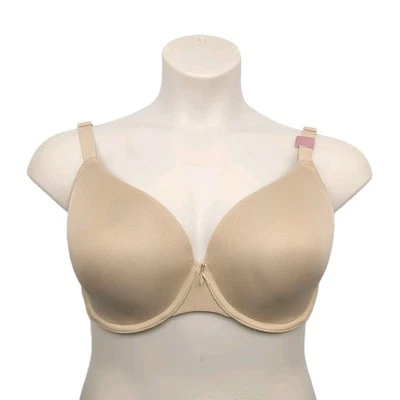 Cacique Lane Bryant Women Smooth T Shirt Bra Lined Straps 46C Cafe Beige - Image 1 of 4