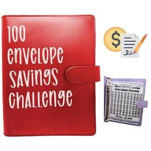 100 Envelope Challenge Binder, Savings Challenges Sheets,Easy and Fun Way to ... - Picture 1 of 6