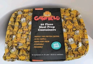 Nickelodeon GARFIELD 20 Piece Meal Prep Food Storage Containers NEW! Free Ship! - Picture 1 of 6