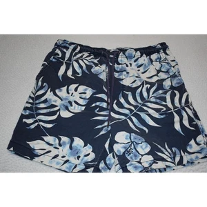 Pantalones Cortos de Natación American Eagle Para Hombre Talla Mediana Azul Floral Tropical - Imagen 1 de 5